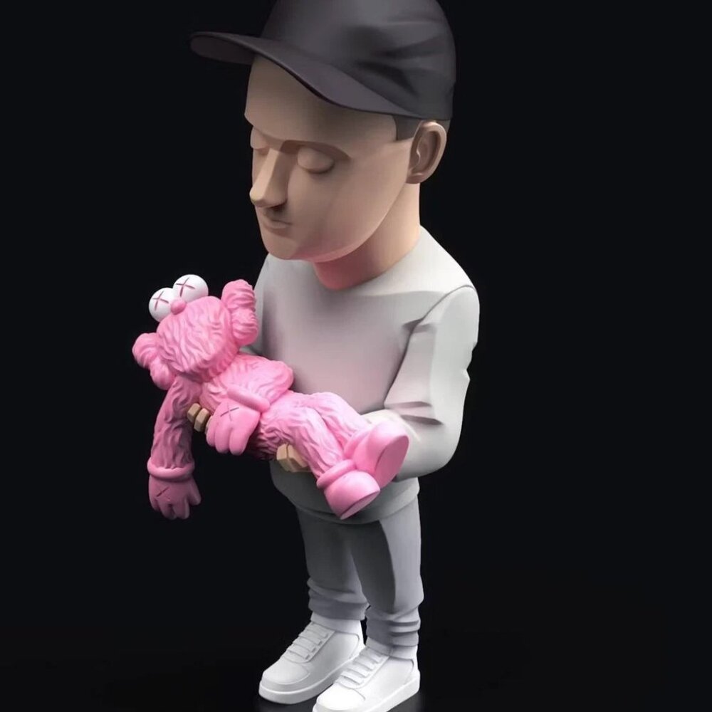 Celebrity Artist Actor Designer Culture Luxury Figure (Bryan Donnelly Kaws Pink) - Picture 8 of 10
